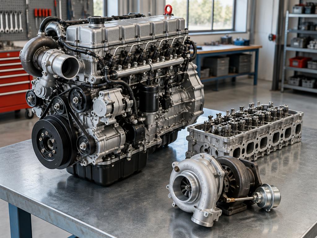 Componentes de motor de caminhão e peças diesel para caminhões